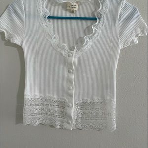 Caution to the wind white t shirt